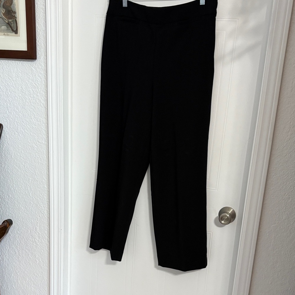 Talbots Classic Black Wide Leg Pants